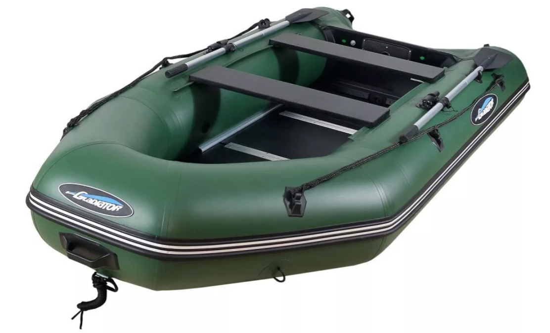 МОТОРНО-ГРЕБНАЯ ЛОДКА ПВХ GLADIATOR А 340 ТК С ФАНЕРНЫМ ПОЛОМ в Миассе