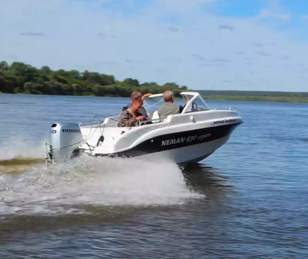 Стеклопластиковый катер Neman-450 Open в Миассе
