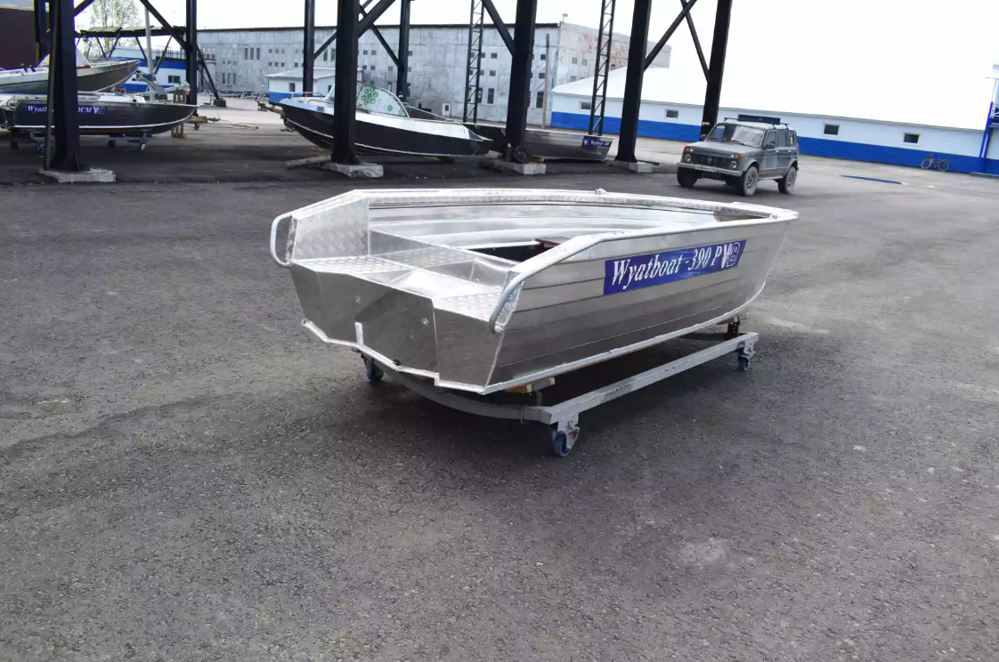 Алюминиевая лодка Wyatboat-390Р Увеличенный борт в Миассе