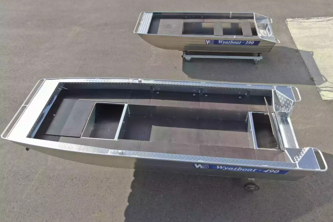 Алюминиевая лодка Wyatboat-490 Jonboat в Миассе
