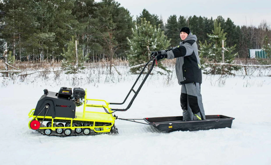 Мотобуксировщик Бурлак ХОЗЯИН-1 (капот ткань) в Миассе