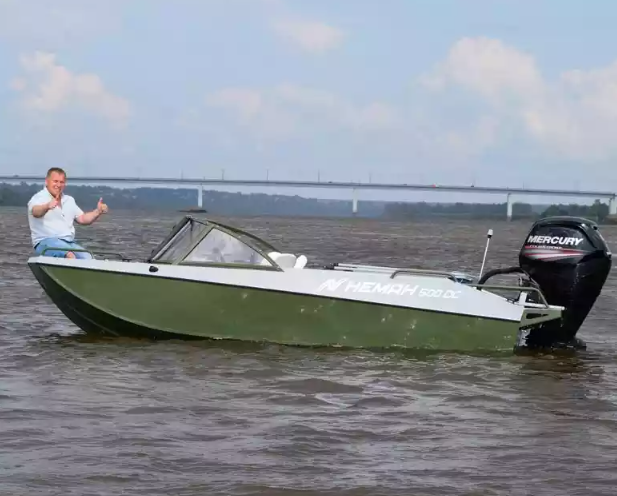 Алюминиевый катер Неман 500 DC водомёт в Миассе