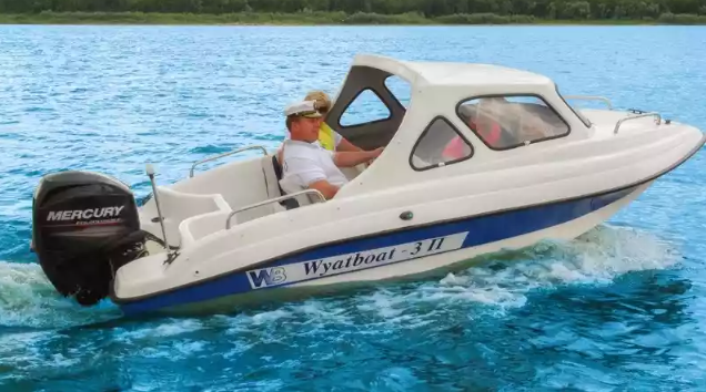 Стеклопластиковый катер Wyatboat-3 П (полурубка) в Миассе