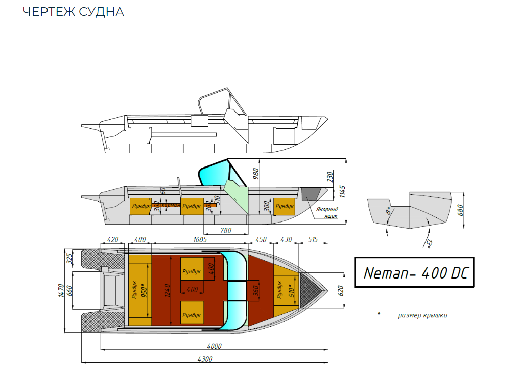 Алюминиевый катер Neman-400 DC в Миассе