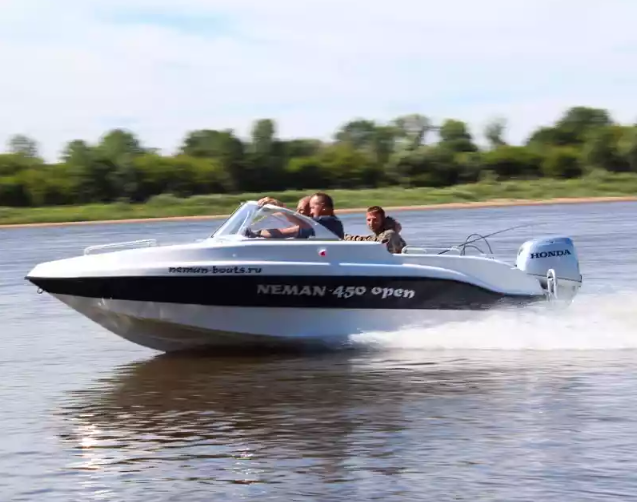 Стеклопластиковый катер Neman-450 Open в Миассе