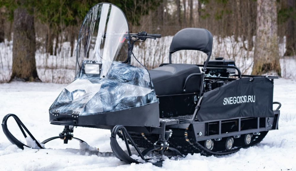 Миниснегоход Бурлак Егерь Экспедитор 15 л.с. , реверс, тормоз, капот белый в Миассе