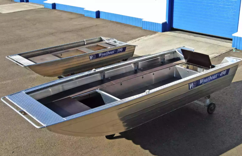 Алюминиевая лодка Wyatboat-490 Jonboat в Миассе