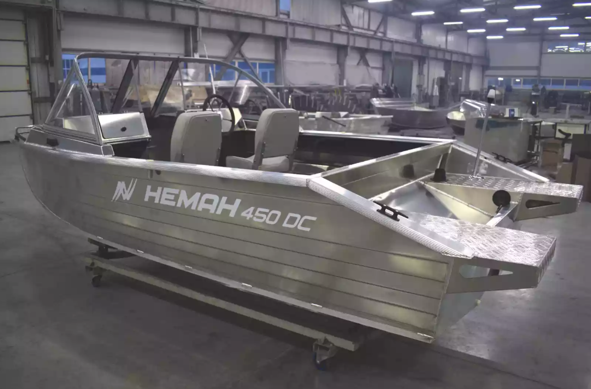 Алюминиевый катер Неман-450 DC NEW без покраски в Миассе