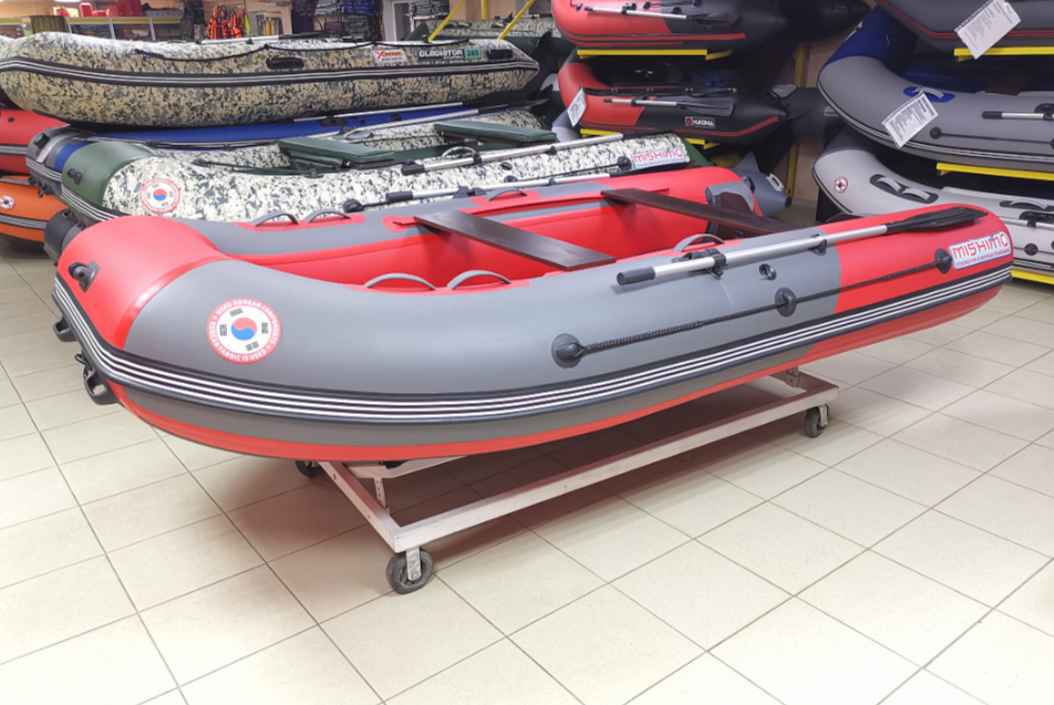 КОМПЛЕКТ Лодка MISHIMO PRO 350 + ЛОДОЧНЫЙ МОТОР MARLIN MP 9.9 (20) AMHS PRO в Миассе