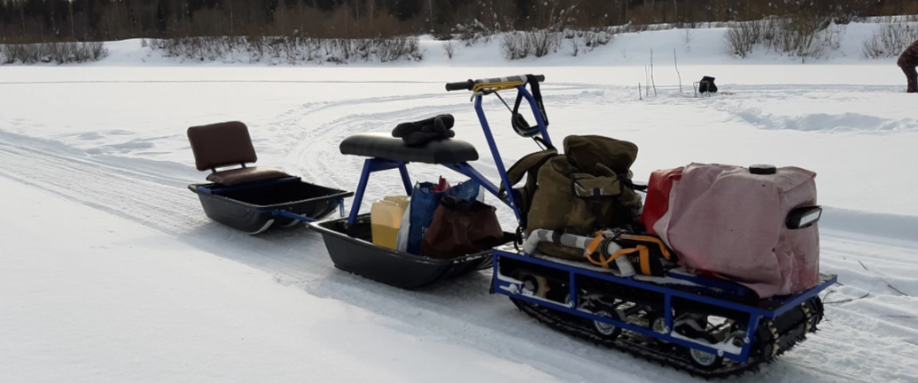 Мотобуксировщик Альбатрос-L 6.5 с фарой в Миассе