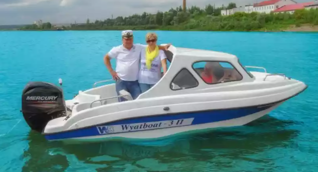 Стеклопластиковый катер Wyatboat-3 П (полурубка) в Миассе