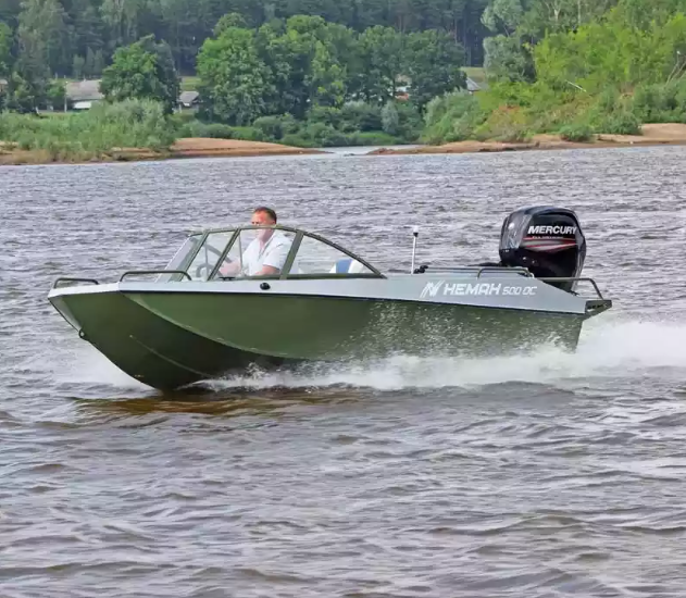 Алюминиевый катер Неман 500 DC водомёт в Миассе