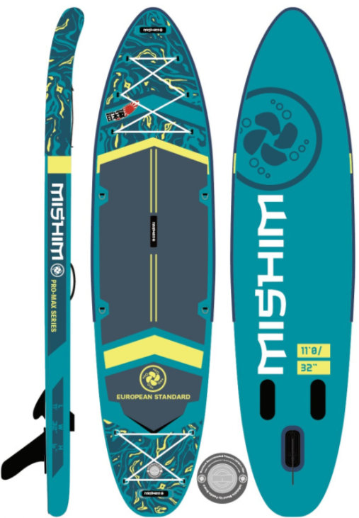 SUP (САП) Доска MISHIMO PRO-MAX Light Teal 11’ (335см) в Миассе