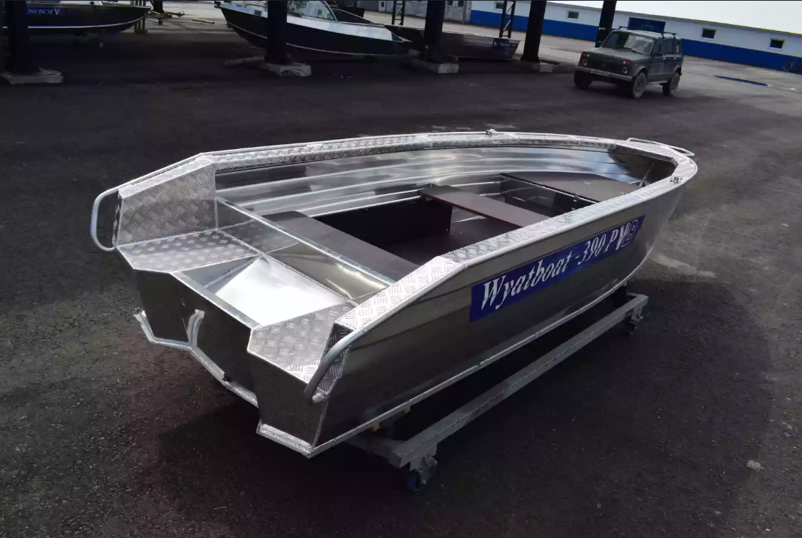 Алюминиевая лодка Wyatboat-390Р Увеличенный борт в Миассе