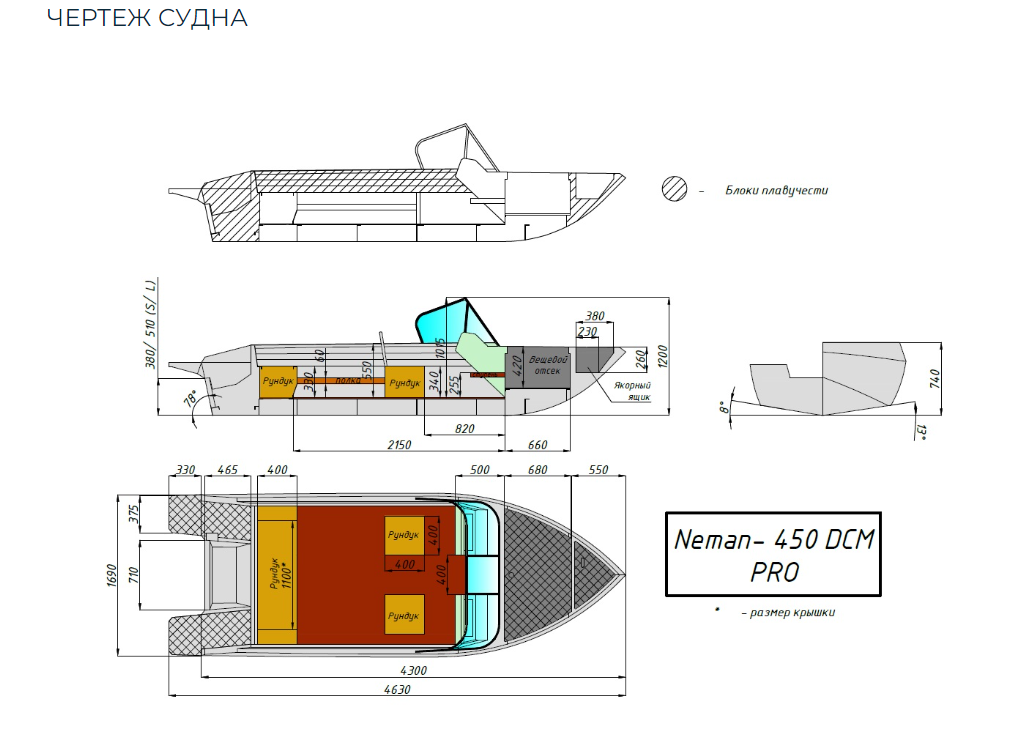 Алюминиевый катер Neman-450 DCM PRO в Миассе