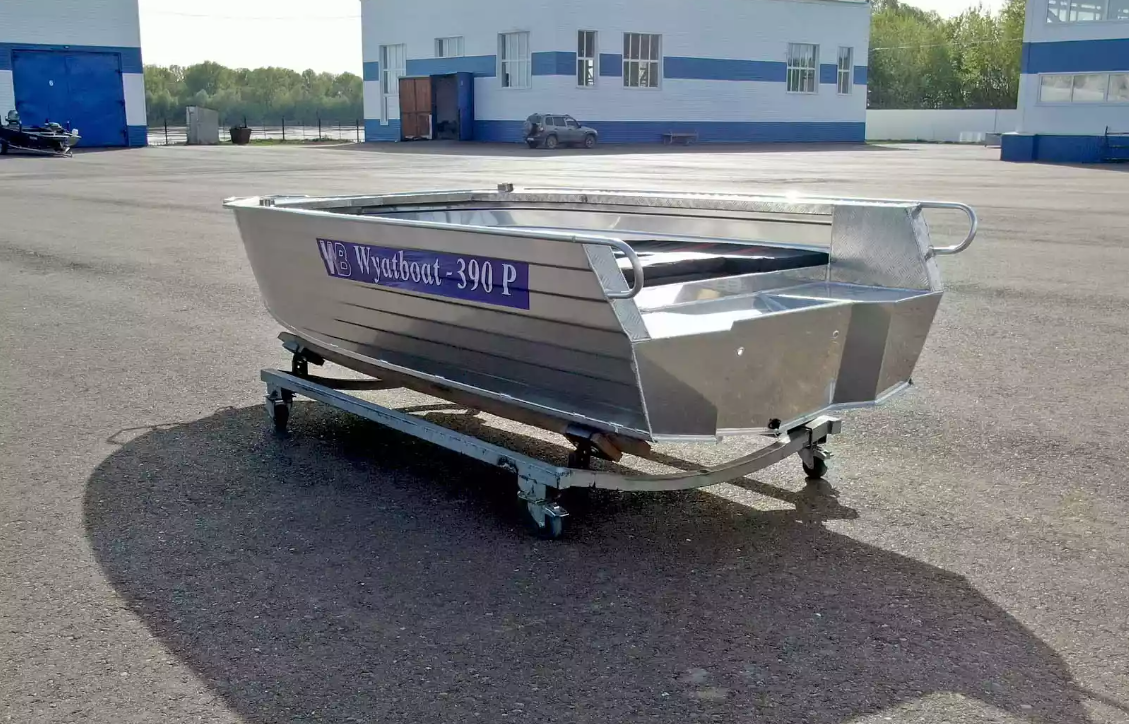 Алюминиевая лодка Wyatboat-390РМ увеличенный борт в Миассе