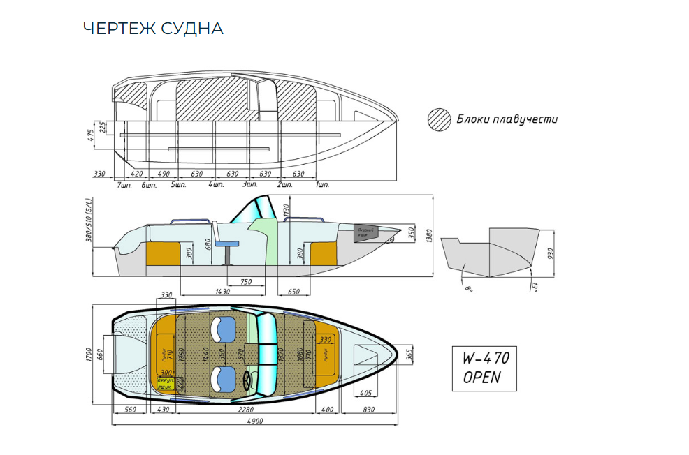 Комбинированный катер Wyatboat-470 Open в Миассе