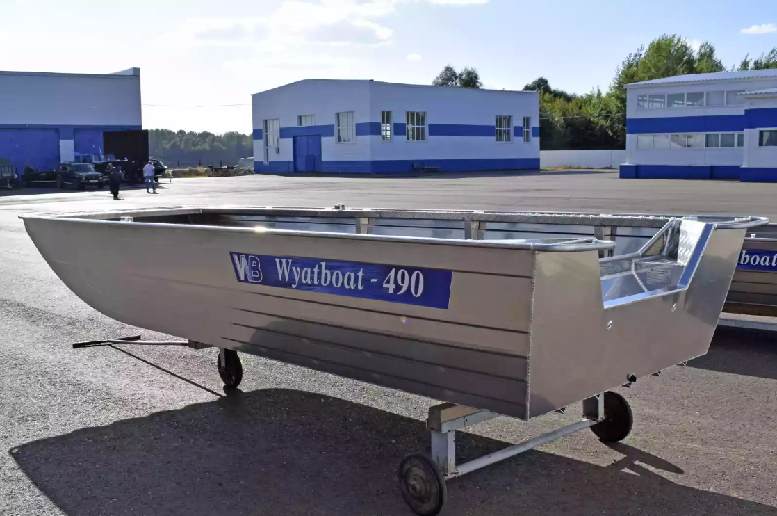 Алюминиевая лодка Wyatboat-490 Jonboat в Миассе