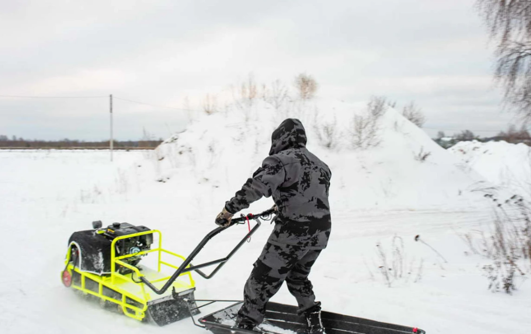 Мотобуксировщик Бурлак ХОЗЯИН-1 (капот ткань) в Миассе
