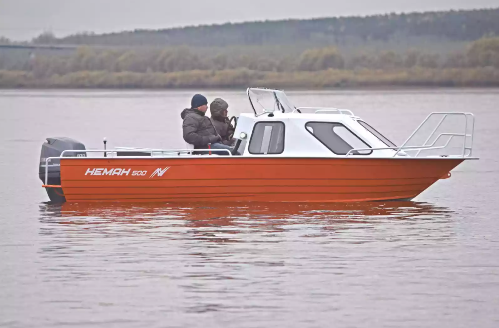 Алюминиевый катер Неман-500 (каютный) в Миассе