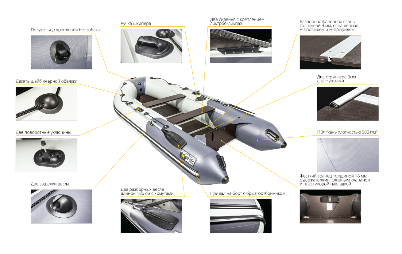Лодка Ривьера Компакт 3600 СК в Миассе