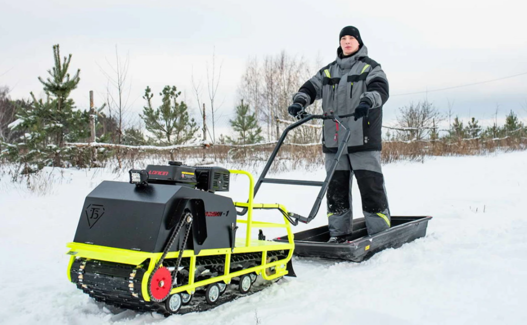 Мотобуксировщик Бурлак ХОЗЯИН-1 (капот ткань) в Миассе