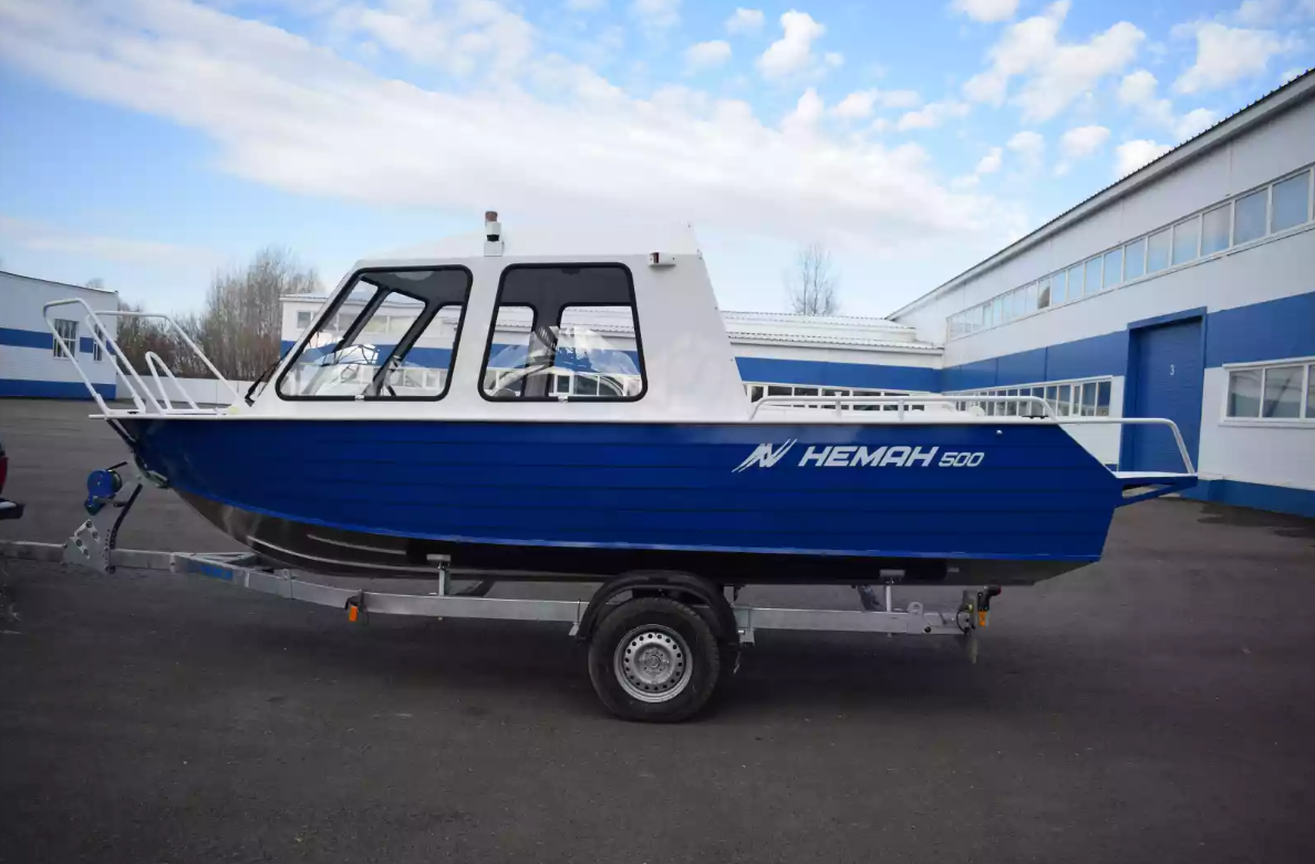 Алюминиевый катер Неман-500 (закрытая рубка) в Миассе