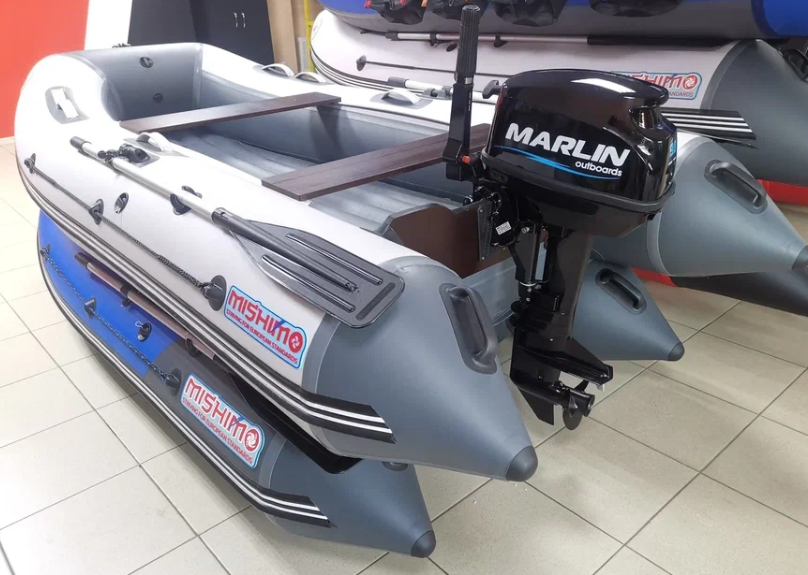 КОМПЛЕКТ ЛОДКА MISHIMO LITE 350 + МОТОР 9,8 Л.С. в Миассе