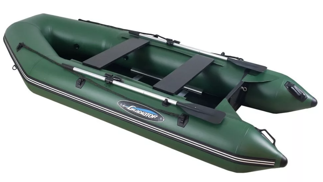 МОТОРНО-ГРЕБНАЯ ЛОДКА ПВХ GLADIATOR А 340 ТК С ФАНЕРНЫМ ПОЛОМ в Миассе