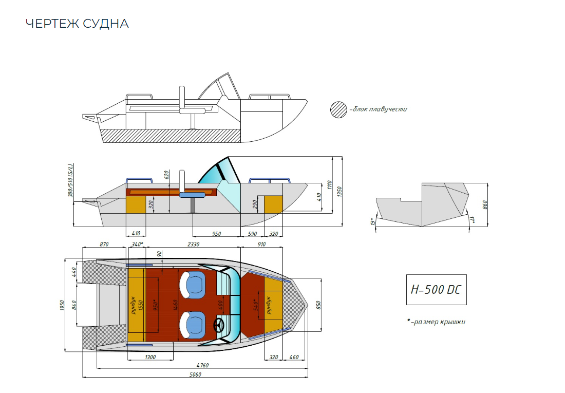Алюминиевый катер Неман-500 DC в Миассе