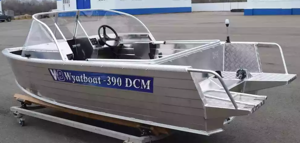 Алюминиевая лодка Wyatboat-390 DCM Увеличенный борт в Миассе