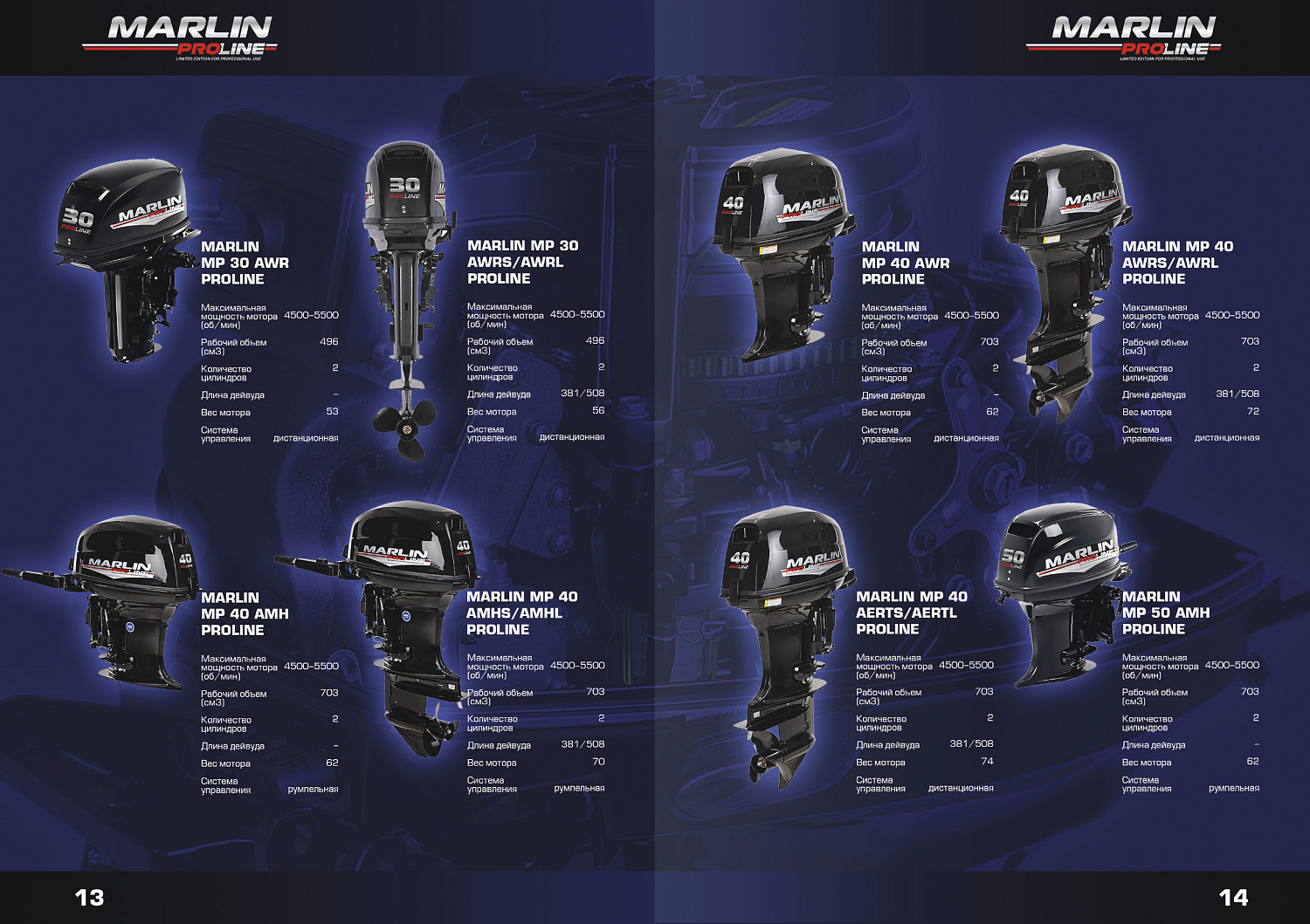 Лодочный мотор MARLIN PROLINE MP 50 AERTL в Миассе